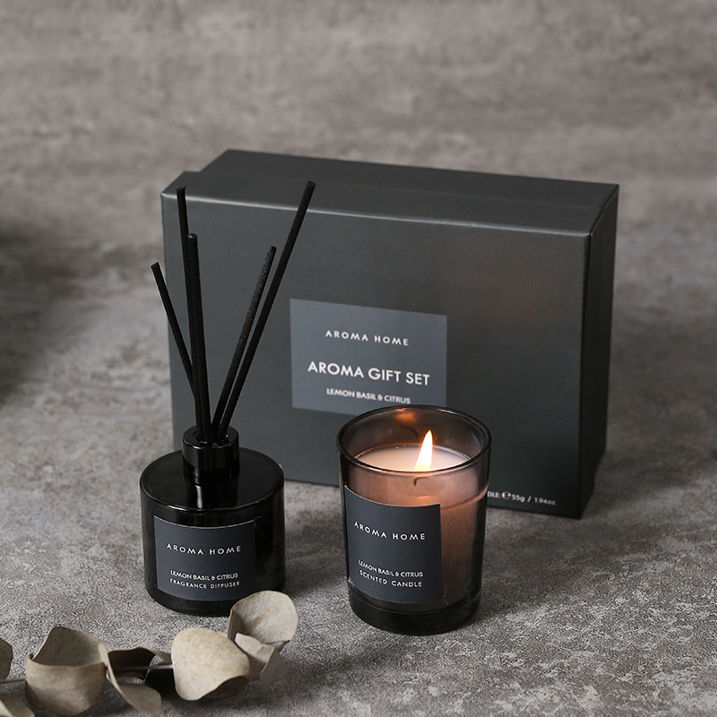 Candle Containers - 2 buah kotak hadiah Set aromaterapi