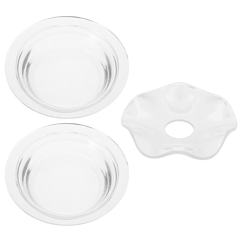 Wax Melts - Satu Set 3 Wadah Aromaterapi Kaca,