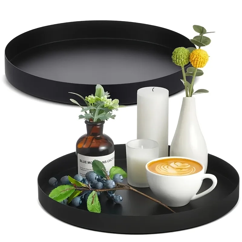 Silk Candle - 1 Buah Baki ABS Melingkar Hitam