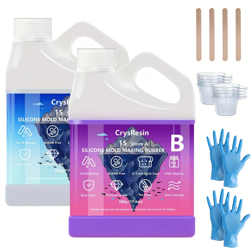 500ml 2 Botol Silikon Cair unt - Candle Molds ulasan dan harga