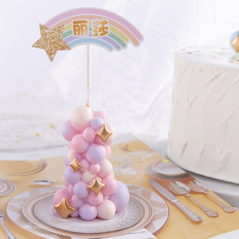 Lilin pilar balon warna-warni, - Paraffin Wax ulasan dan harga