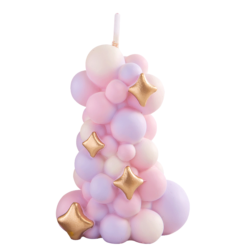 Lilin pilar balon warna-warni, - Paraffin Wax ulasan dan harga