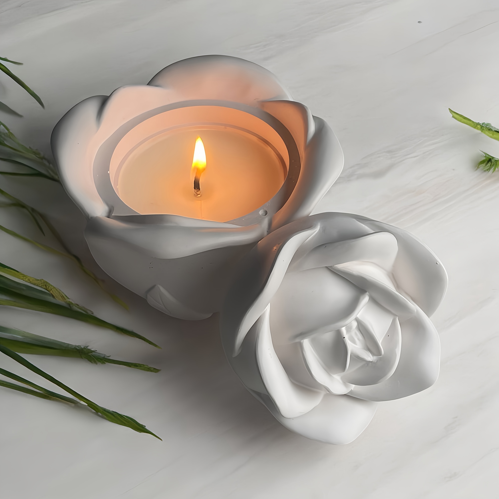 Cetakan Silikon Bentuk Mawar 2 - Candle Molds ulasan dan harga
