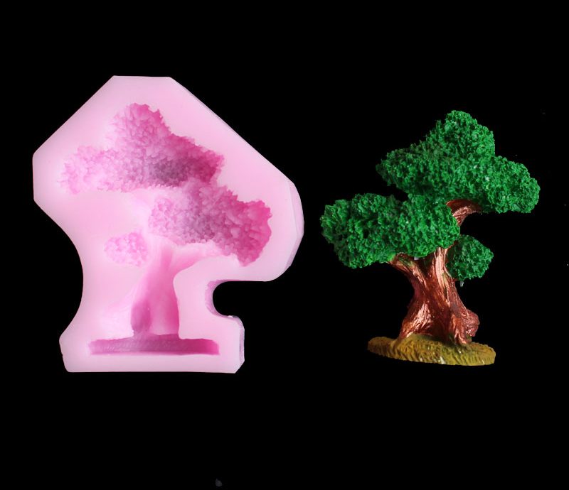 Pine tree silica gel cetakan D - Candle Molds ulasan dan harga