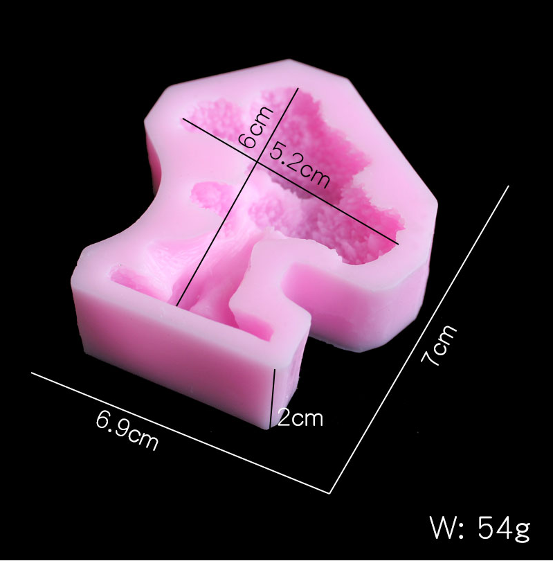 Pine tree silica gel cetakan D - Candle Molds ulasan dan harga