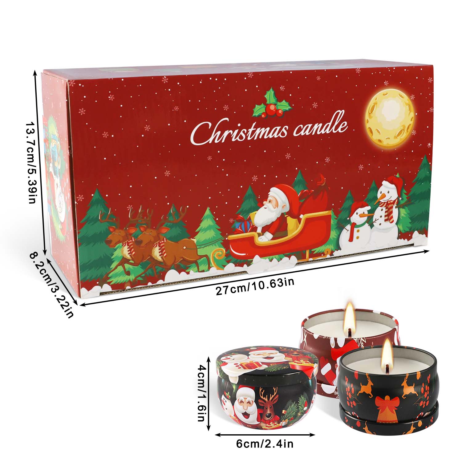 Set Lilin Aroma Natal 16-Poton - Silk Candle ulasan dan harga