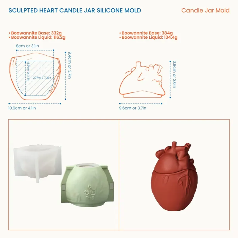Cetakan Lilin Hati Nicole deng - Candle Molds ulasan dan harga