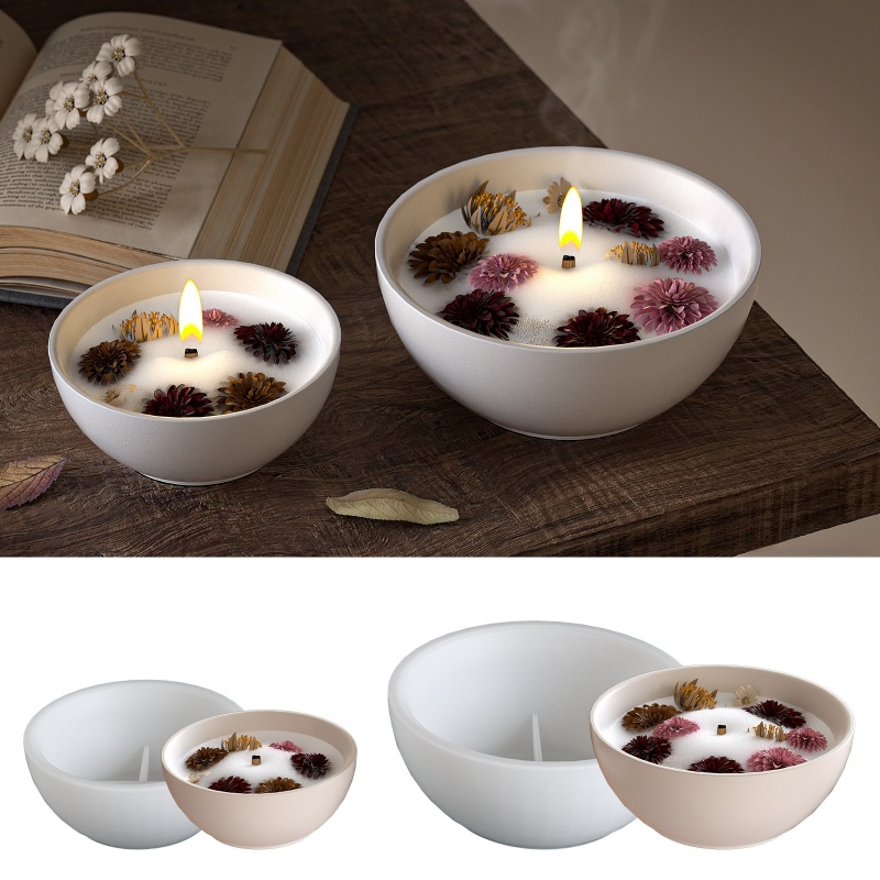 Mangkuk Lilin Bulat Cetakan Si - Candle Containers ulasan dan harga