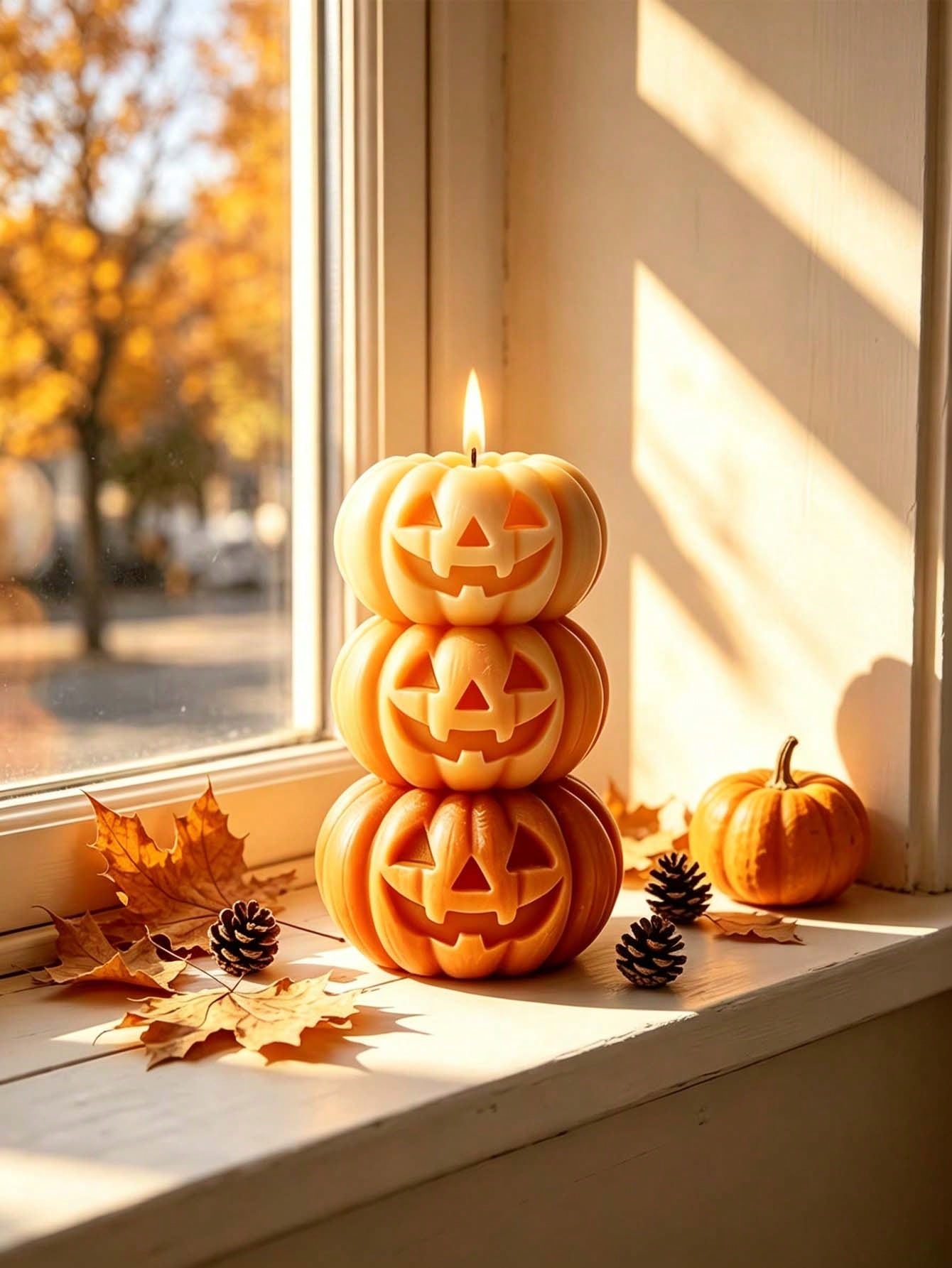 1 buah Lilin Berbentuk Labu 3- - Candle Fragrance ulasan dan harga