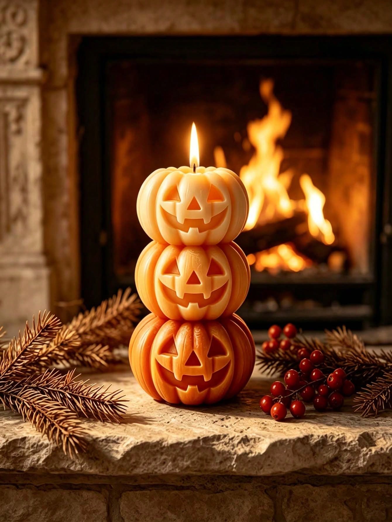 1 buah Lilin Berbentuk Labu 3- - Candle Fragrance ulasan dan harga
