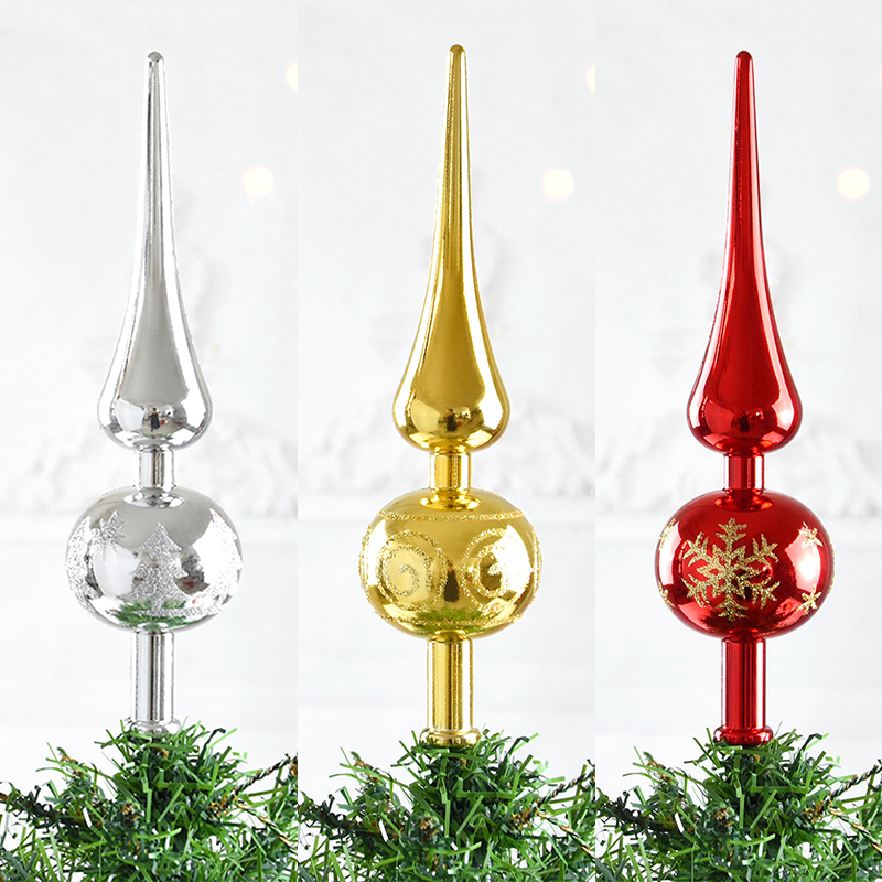 Hiasan Puncak Pohon Natal 23cm - Candle Lighter ulasan dan harga